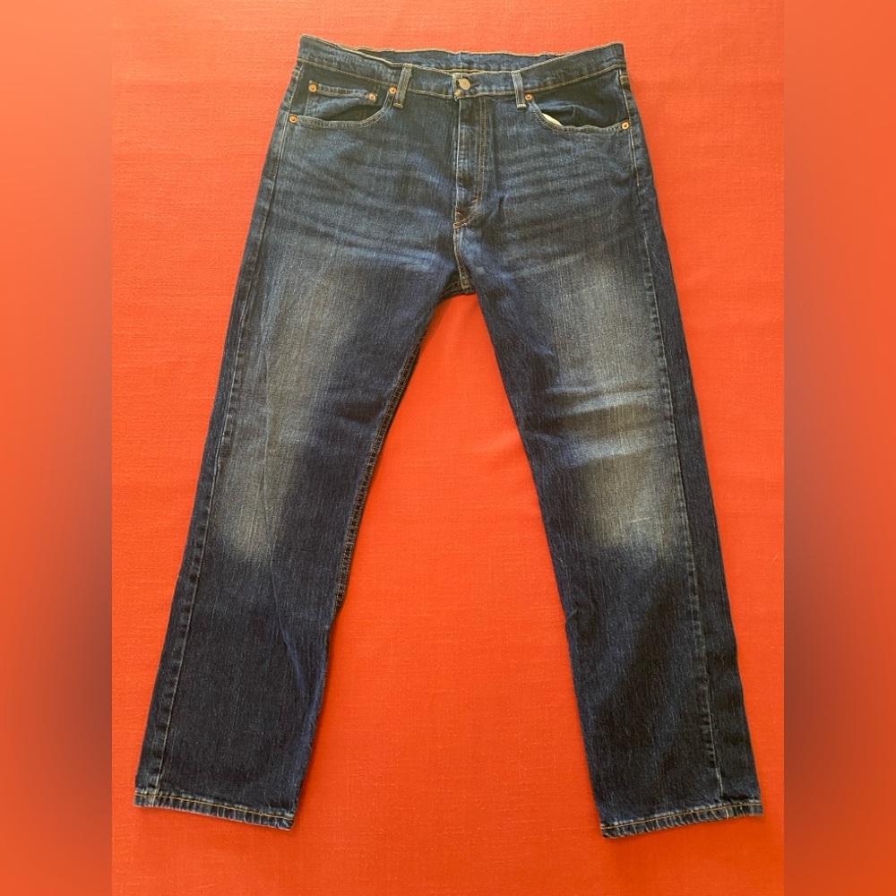 Levi’s 505 Blue Jeans Mens Size 38 x 30 Classic Straight Fit Denim Cotton